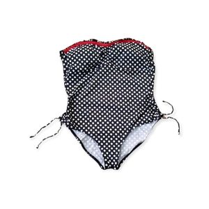 Kenneth Cole Navy/White polka dot Swinsuit Size XL NWOT